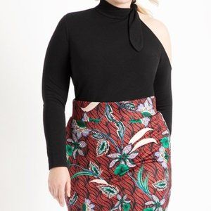 Eloquii Tie Neck Top